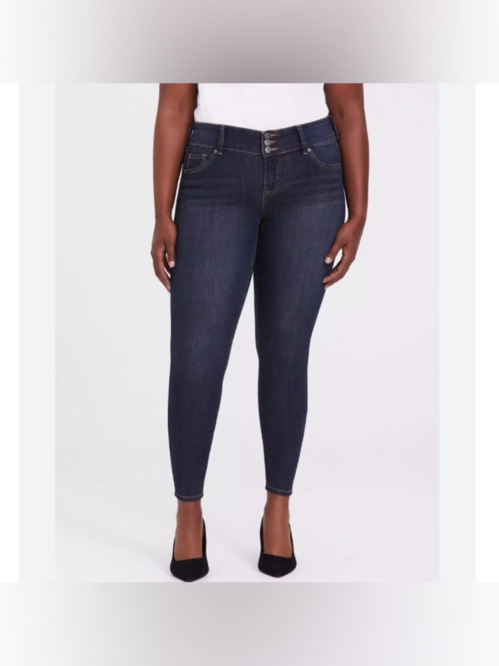 Torrid Bikercore Moto Jegging Super Stretch High-Rise Skinny Jean Size 18
